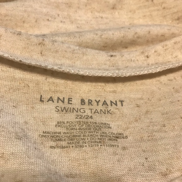 Lane Bryant Beige Swing Tank Top - Picture 6 of 6